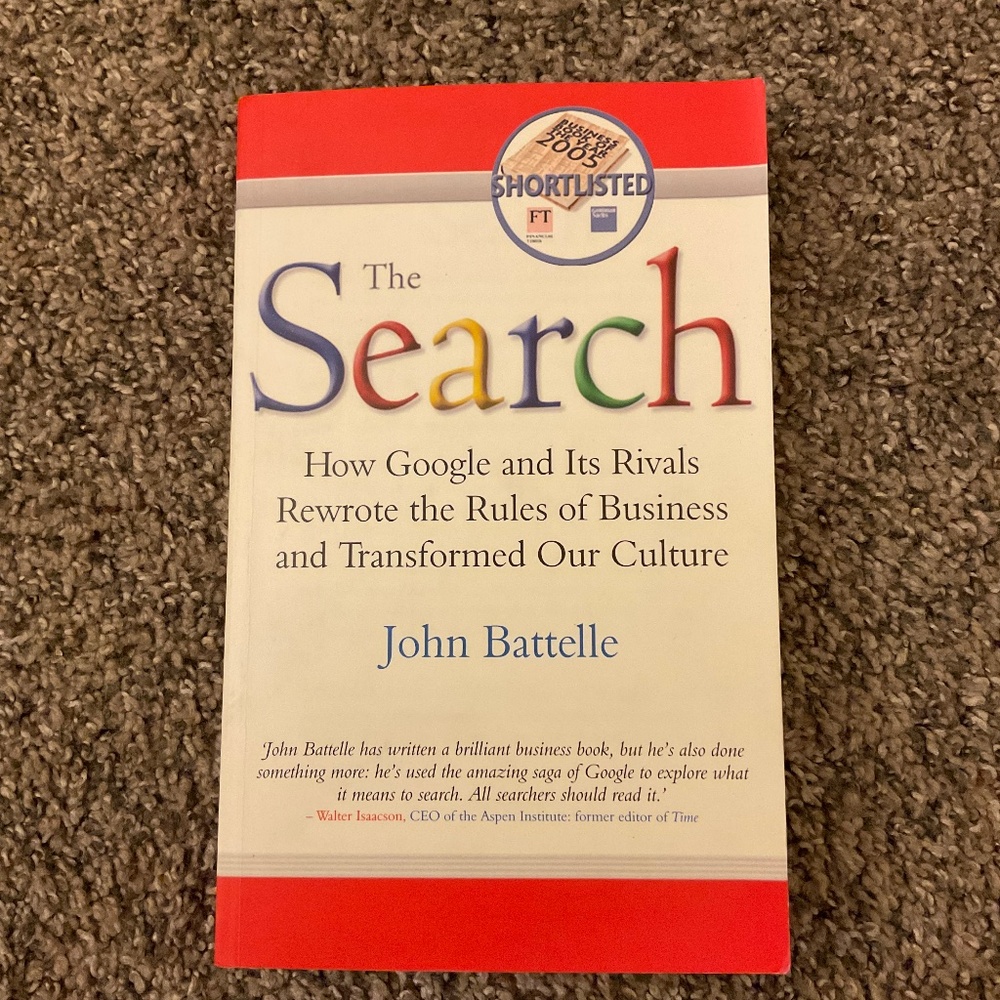 The Search by John Battelle Google Business Paperback Book